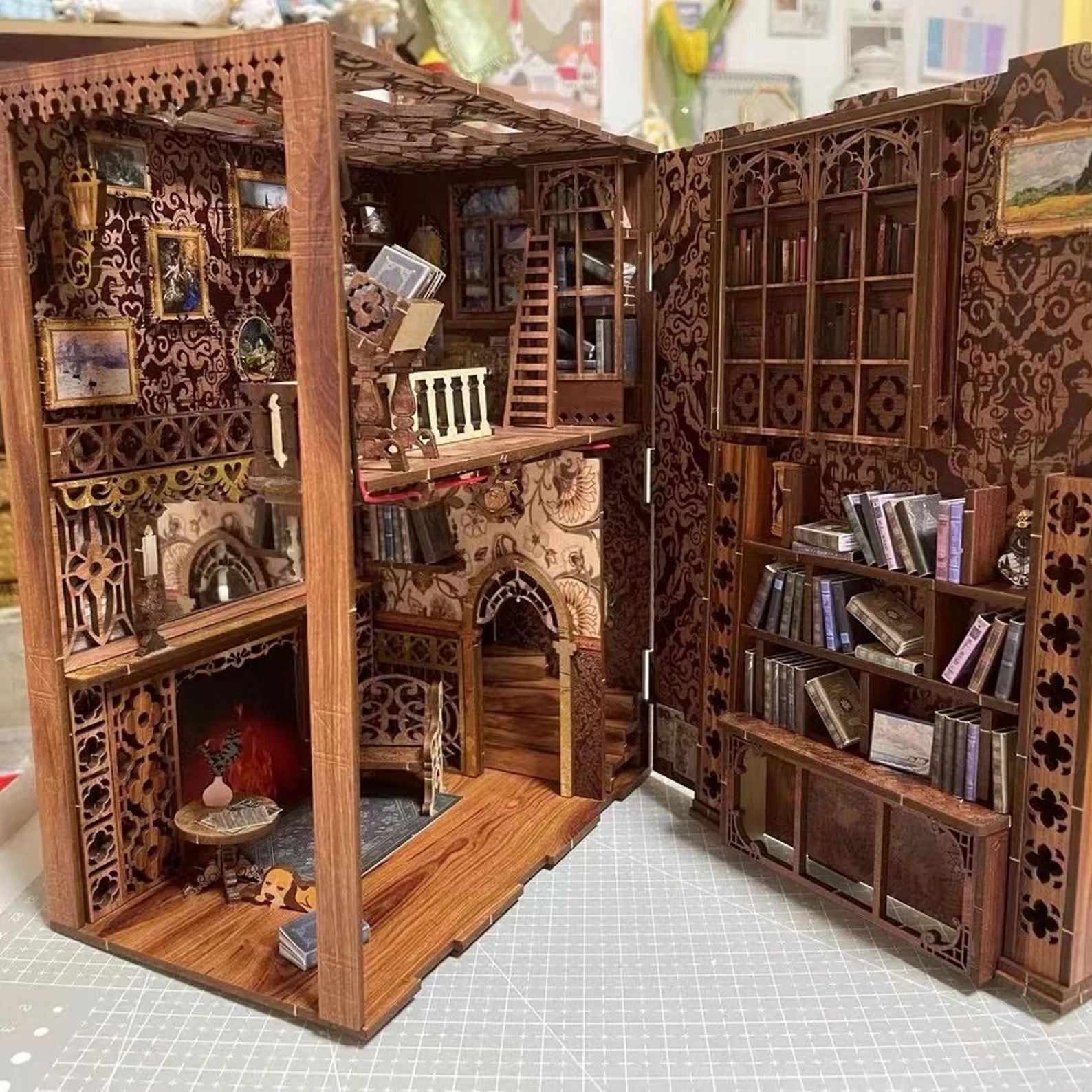 a photo of a Book Nook Diorama