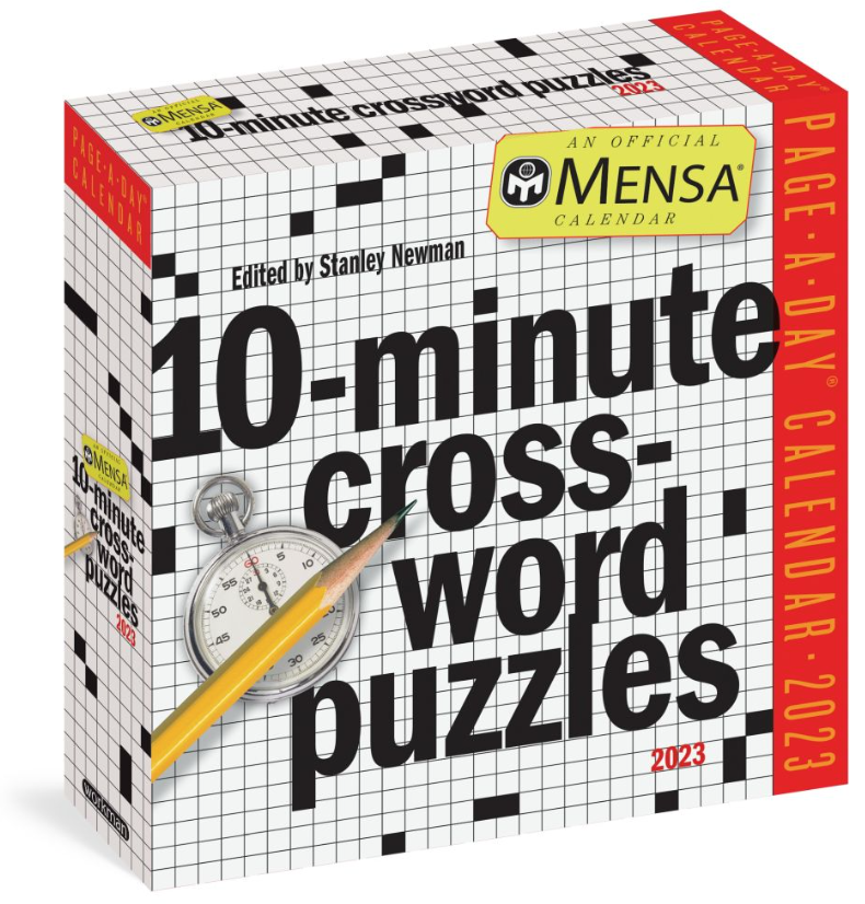 Mensa 10-Minute Crossword Puzzles 2023 Page-A-Day Calendar