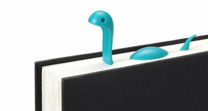 blue nessie bookmark