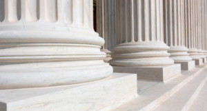 image of court pillars