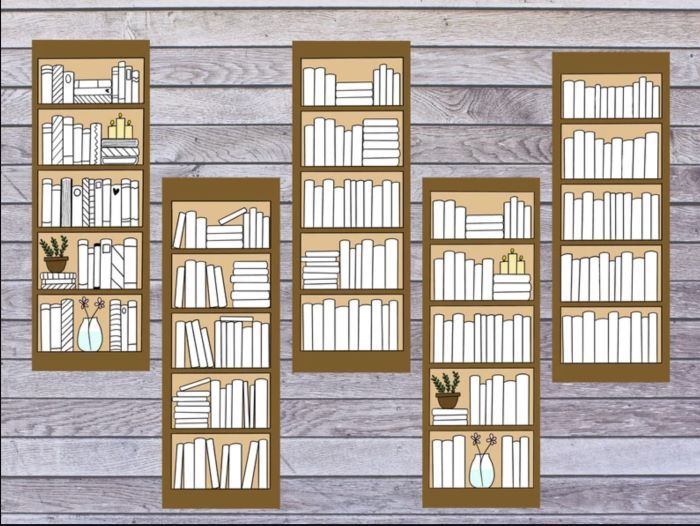 printable bookshelf bookmark