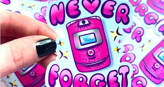 razr phone sticker