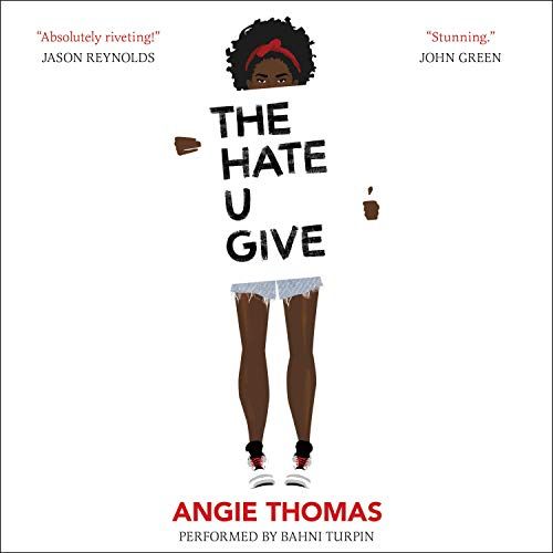 audiobook cover of the hate u give