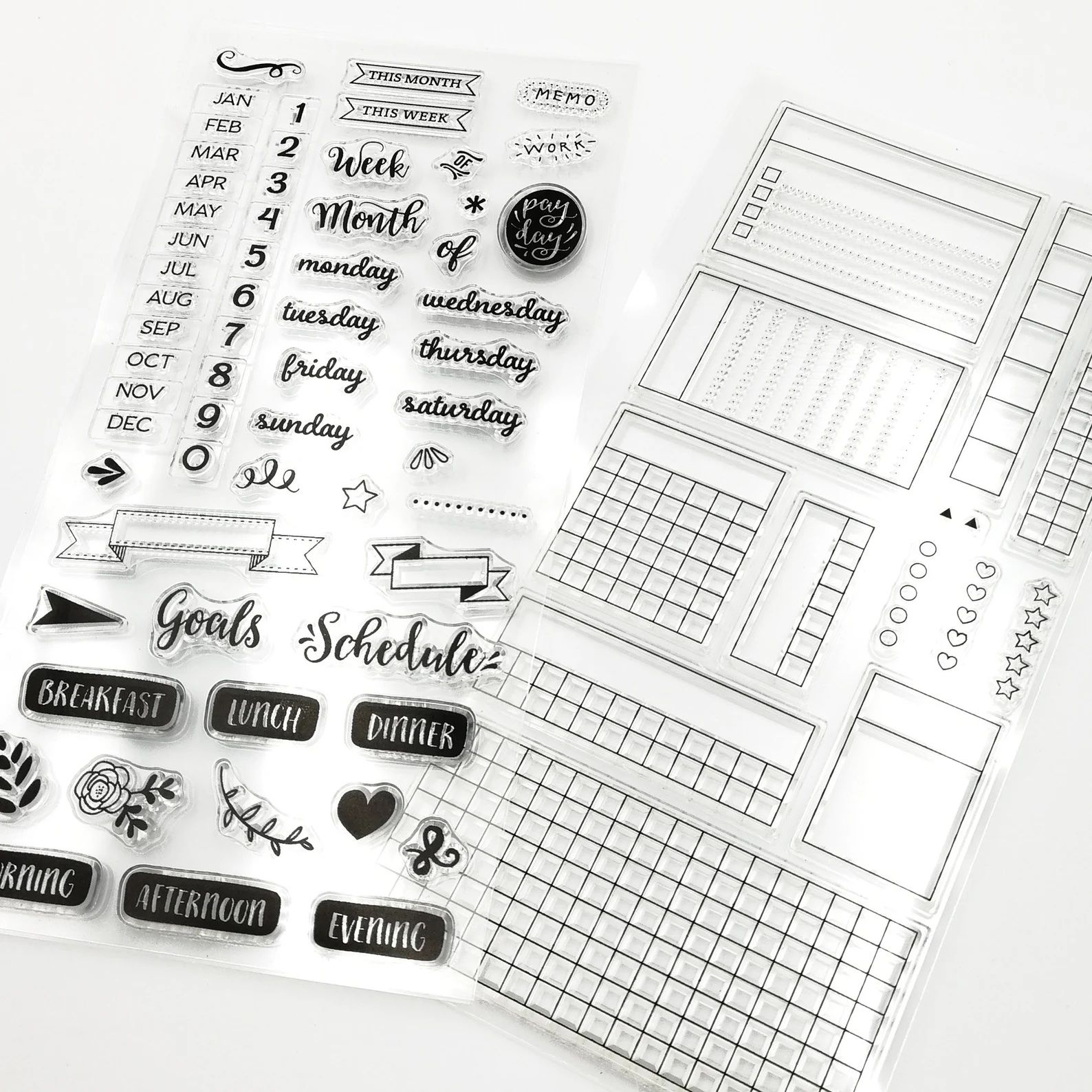 journal layout stamp set