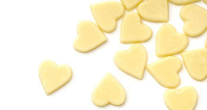 Image of white hearts on white background