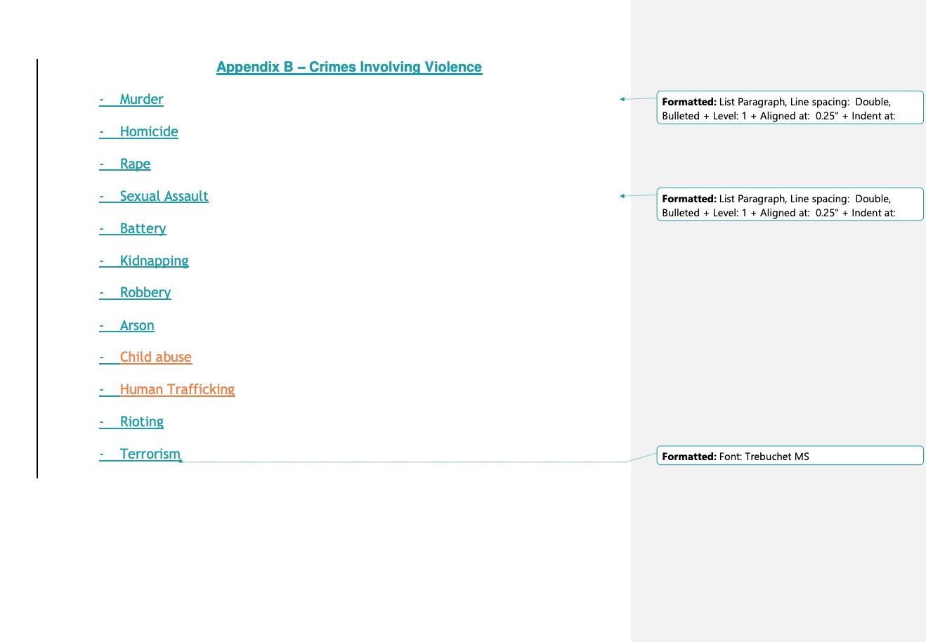 HEPL "crimes" index from new collection policy.