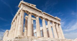 the parthenon in Athens, Greece