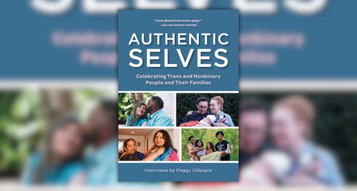 cover of Authentic Selves against a blurred backdrop