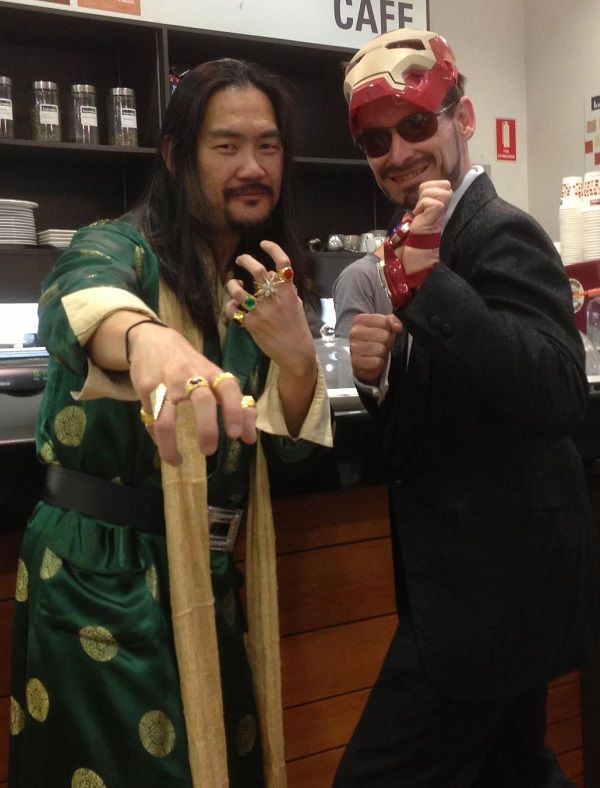 image of iron man and mandarin cosplay