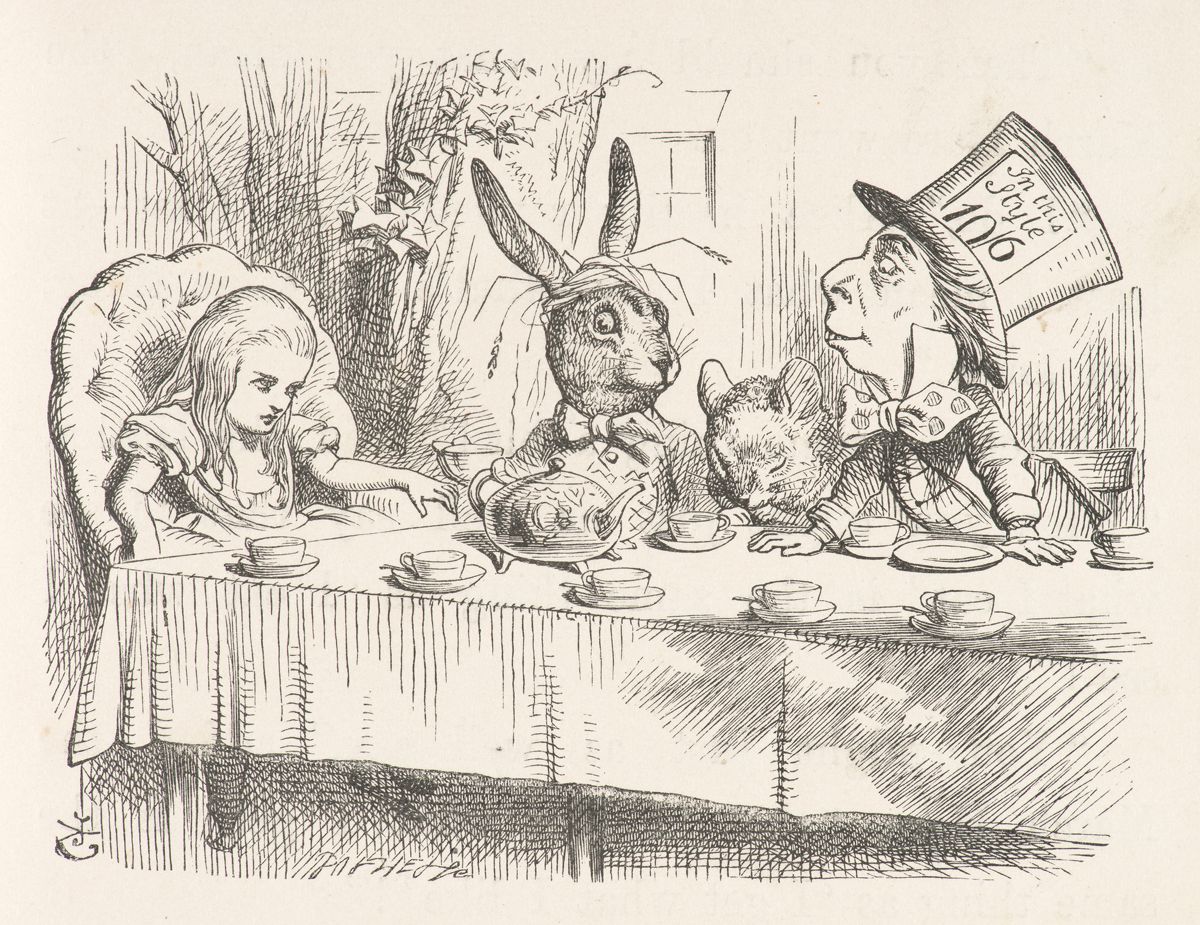 John Tenniel's illustration of the Mad Tea Party