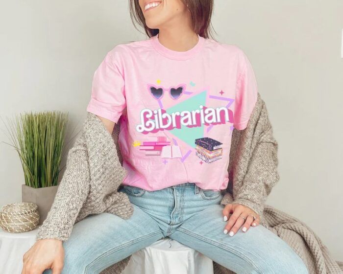 barbie librarian shirt