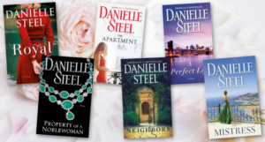 a collage of Danielle Steel covers