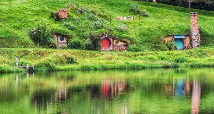 Image of the hobbiton movie set