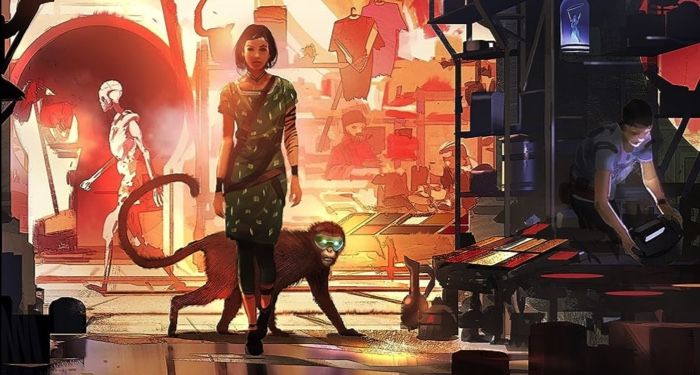 partial cover of The Jinn-Bot of Shantiport by Samit Basu