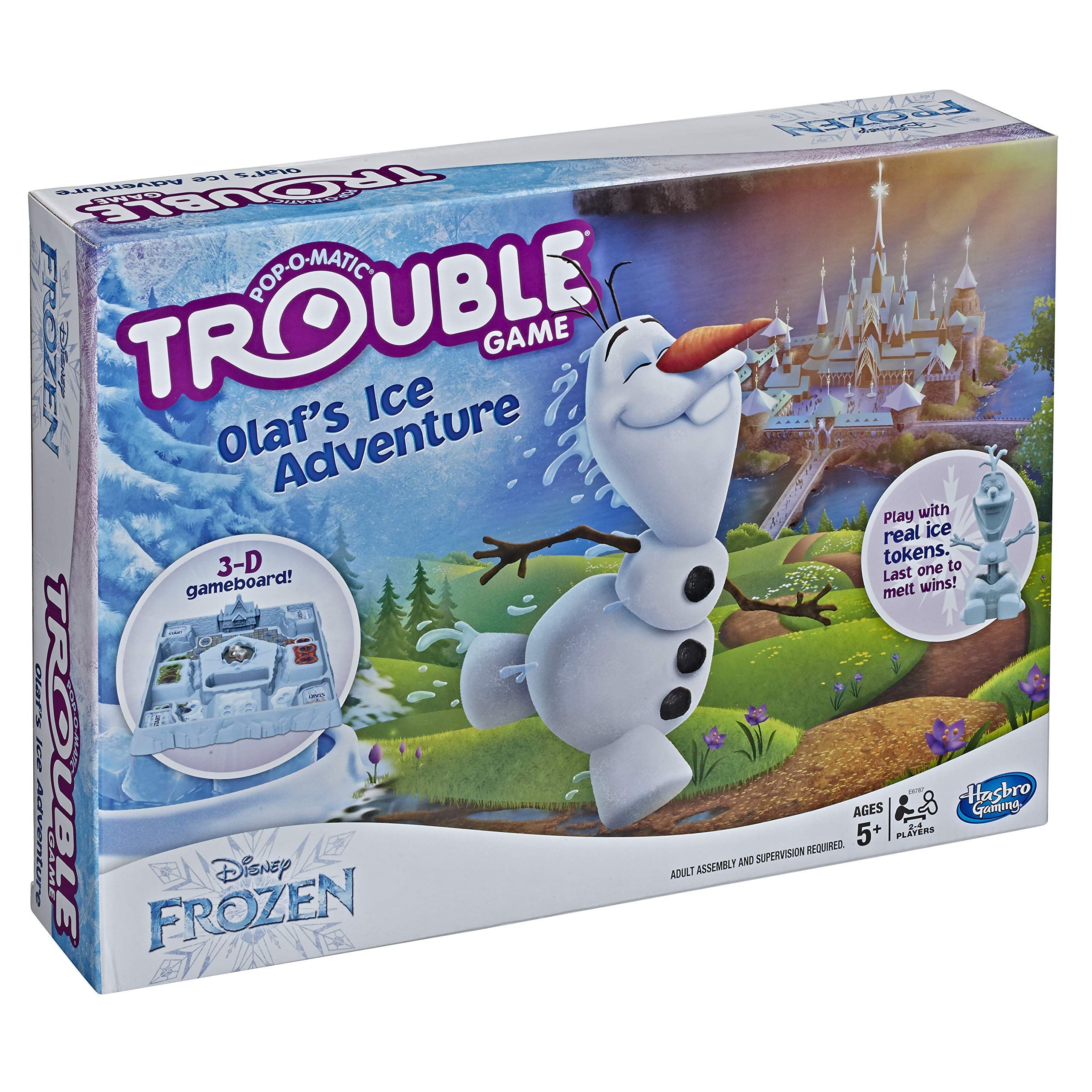 Hasbro Gaming Trouble Game Olaf's Ice Adventure