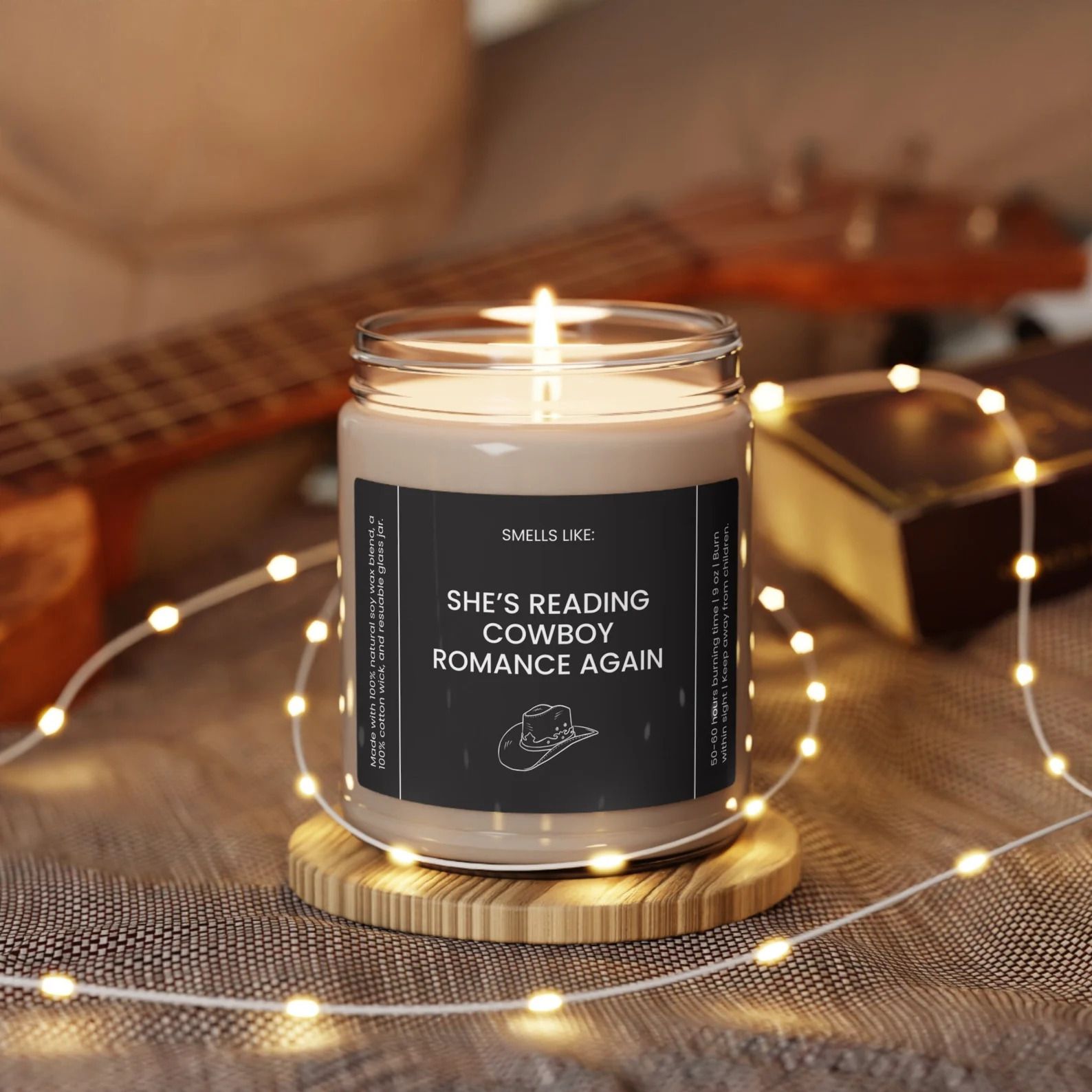 cowboy romance candle