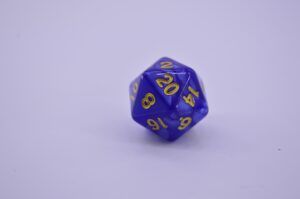 a d20 dice