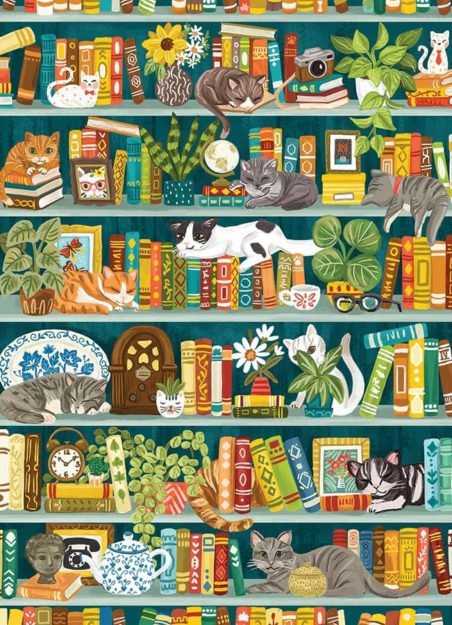 the purrfect bookshelf puzzle