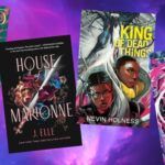 Black speculative YA fiction cover collage