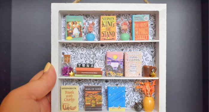 Custom Miniature Square Bookshelf