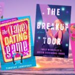 covers of four new romance reads to read on the beach in 2024