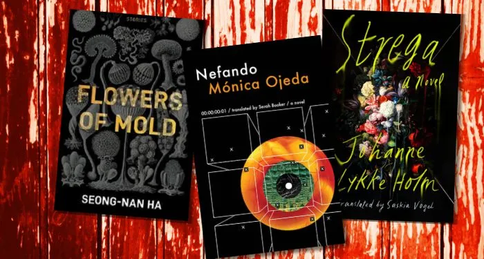 off-center collage with the covers fo 3 books mentioned in the post