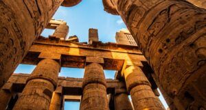 columns in ancient Egyptian ruins