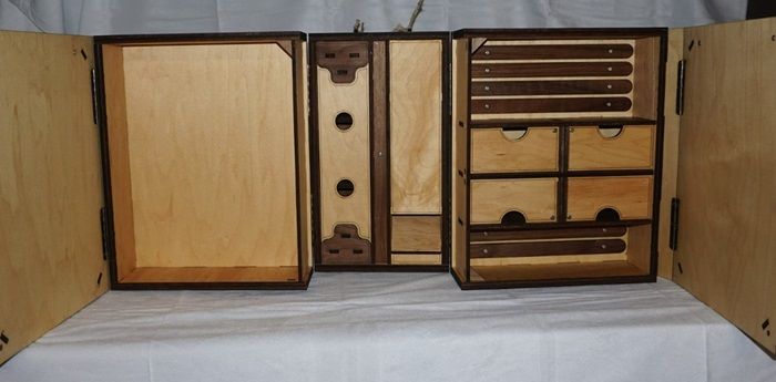 image of huge dungeon master screen and organiser by HuckleberryWorkshop1