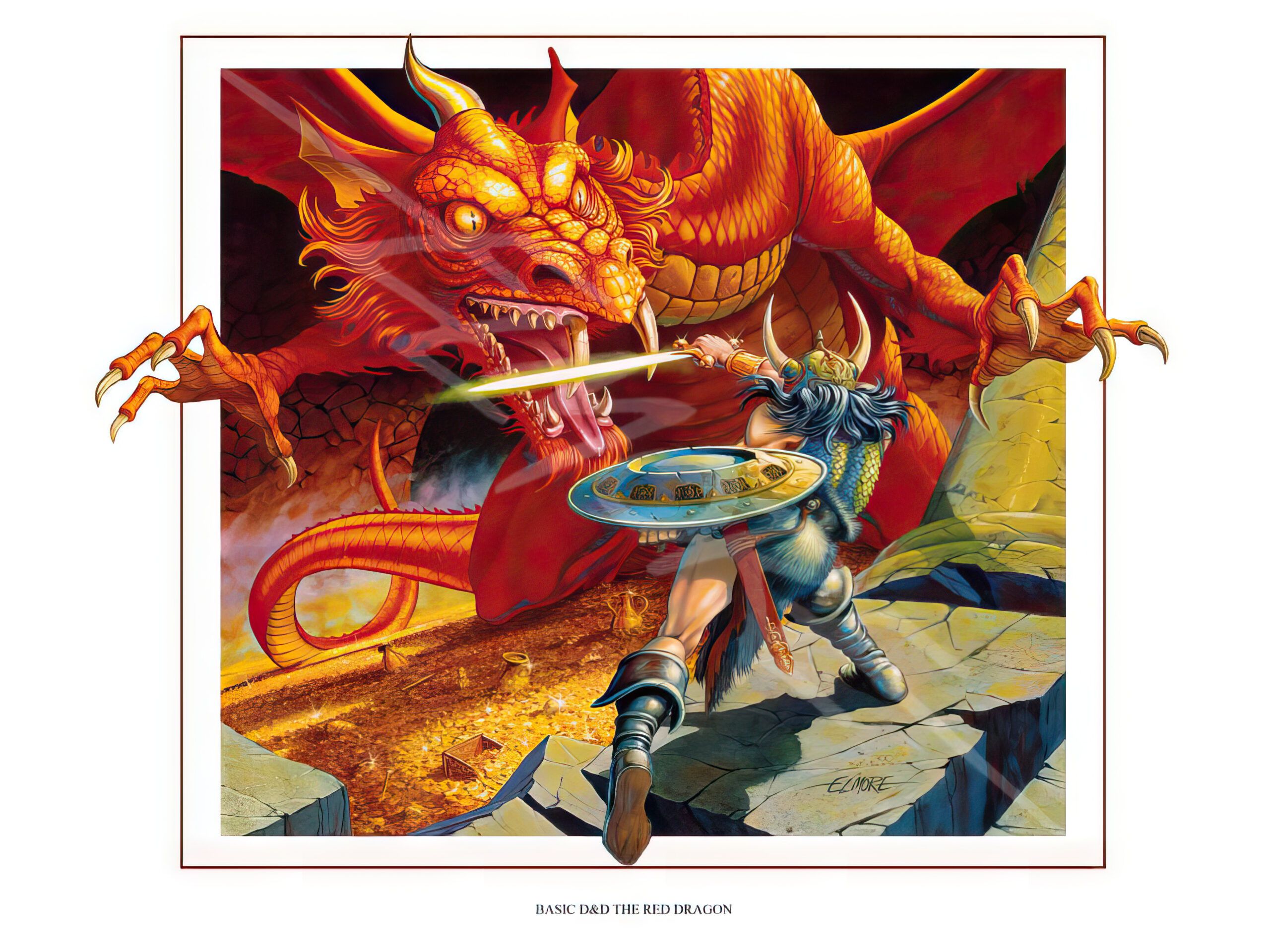 Larry Elmore artwork: DND Basic Ancient Red