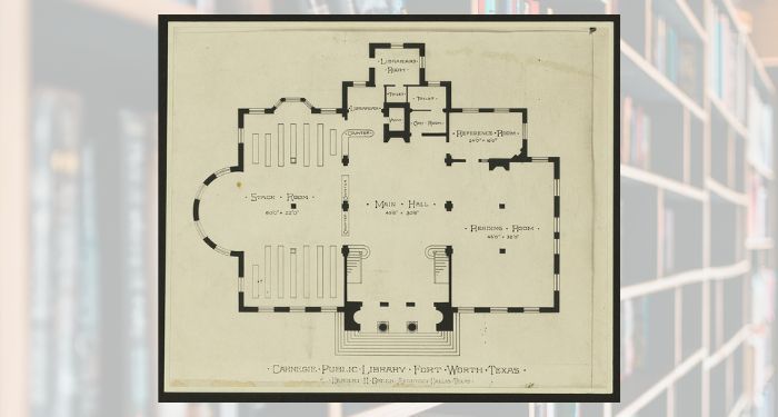 ft worth library design plan