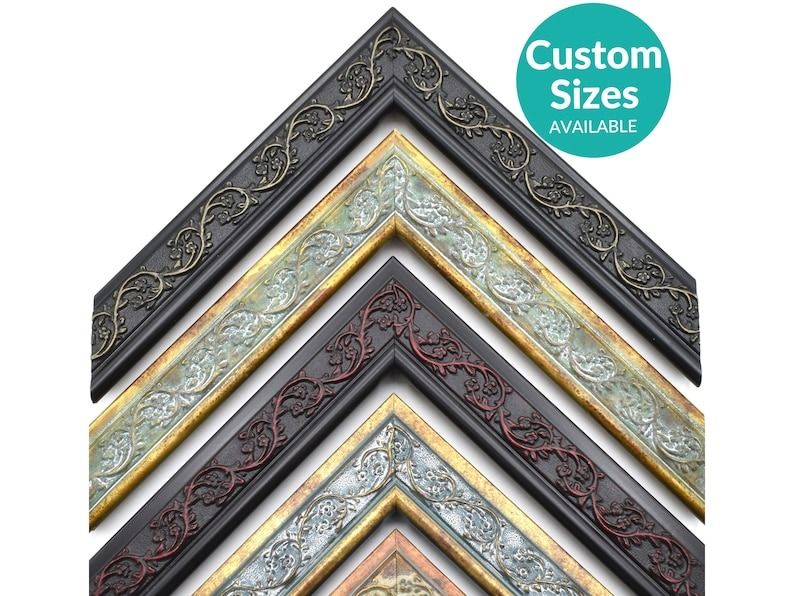 a set of ornate frames