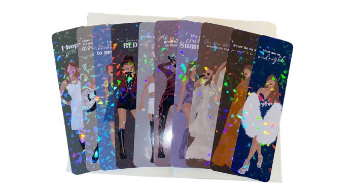 holographic taylor swift bookmarks