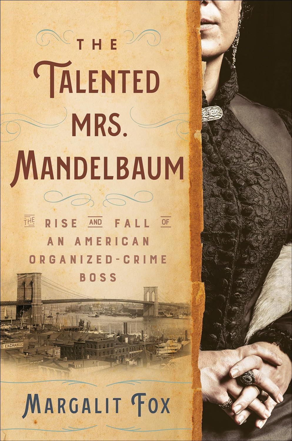 a graphic of the cover of The Talented Mrs. Mandelbaum