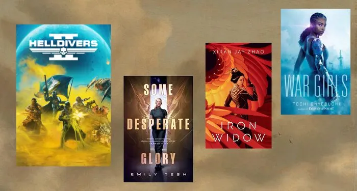 books like helldivers cover collage