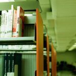 image of library shelves