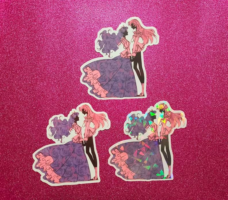 Revolutionary Girl Utena Utena Tenjou and Anthy Himemiya sticker