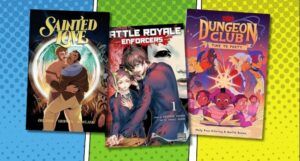 collage of 3 covers of july's comic releases