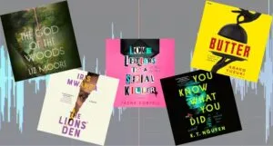 new mystery audiobooks cover collage