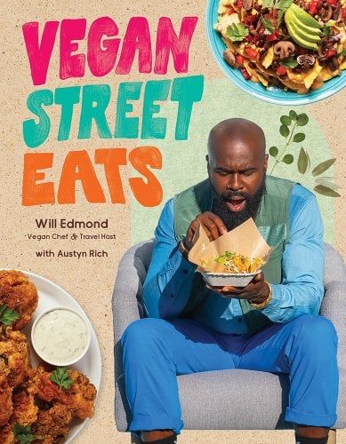 a graphic of the cover of vegan street eats