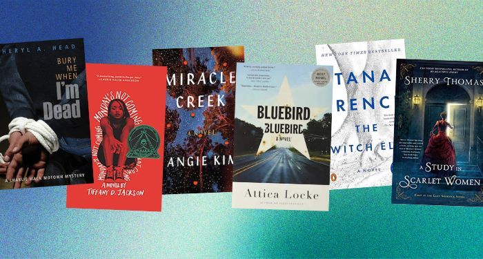 six covers of our picks for the best mystery books published between 2014 to 2023