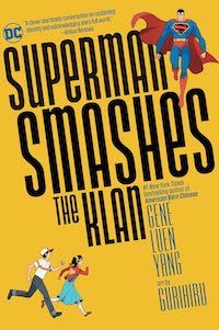 cover of superman smashes the klan