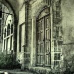 image of a creepy looking library exterior