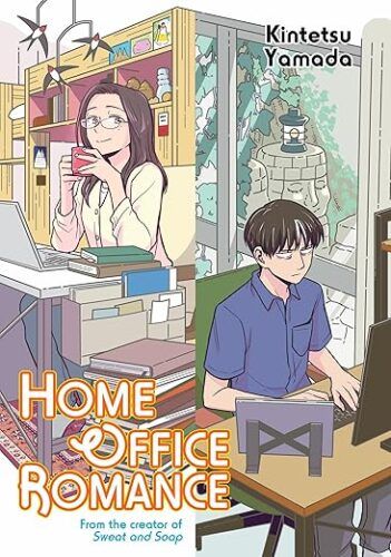 cover of Home Office Romance by Kintetsu Yamada; illustration of an Asian woman and man in an office