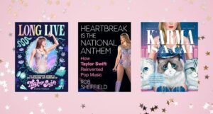 collage of taylor swift books