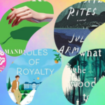 a collage of new queer book covers