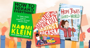 covers of books about young activists