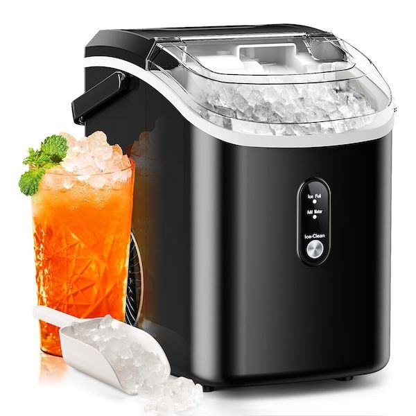 black countertop nugget ice maker 