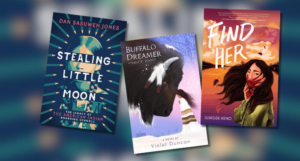 a collage of Indigenous middle grade books