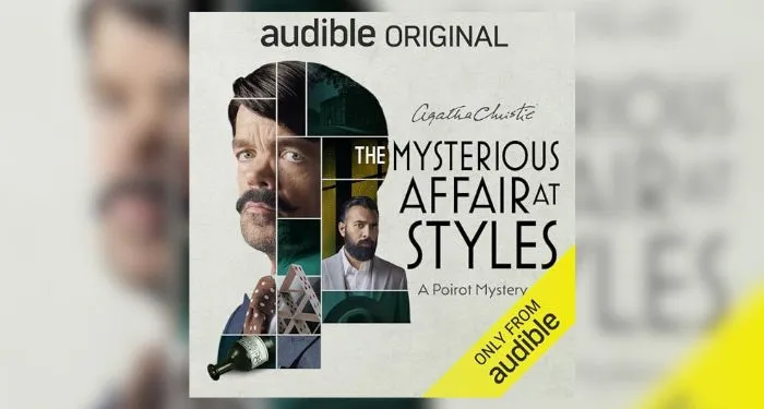 cover of audiobook of The Mysterious Affair at Styles, narrated by Peter Dinklage and others