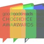 Artistic interpretation of the goodreads choice awards logo in technicolor